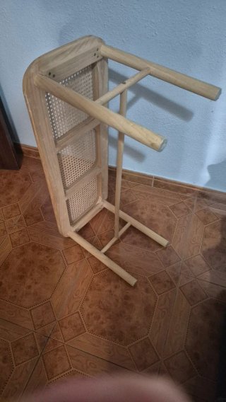 Banqueta Bambú y Ratán 90x34cm