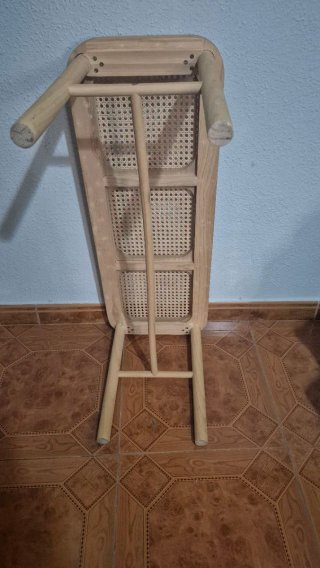 Banqueta Bambú y Ratán 90x34cm