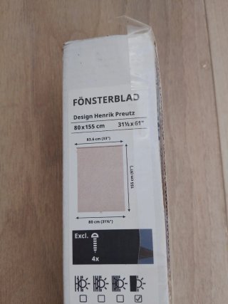 Estor beige de 80x155 cm
