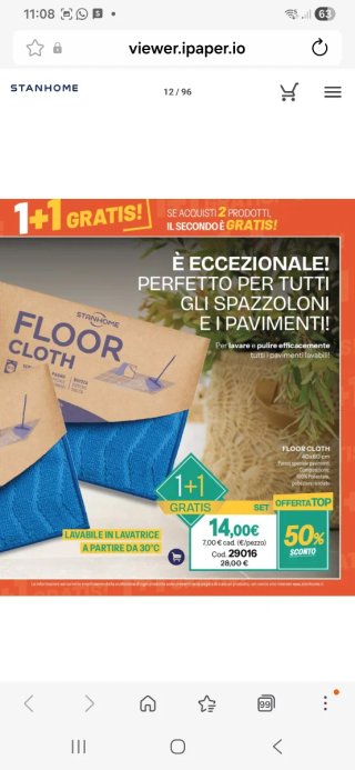 STANHOME Floor Cloth 40x60 cm