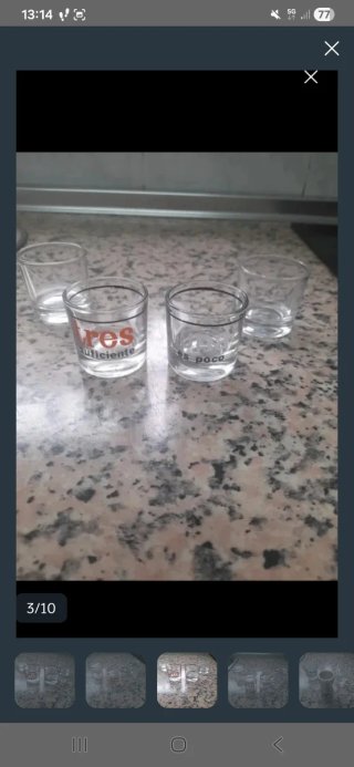 Juego Vasos Chupitos y Minijarritas