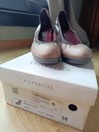Zapatos Hispanitas Mujer Beige/Marrón