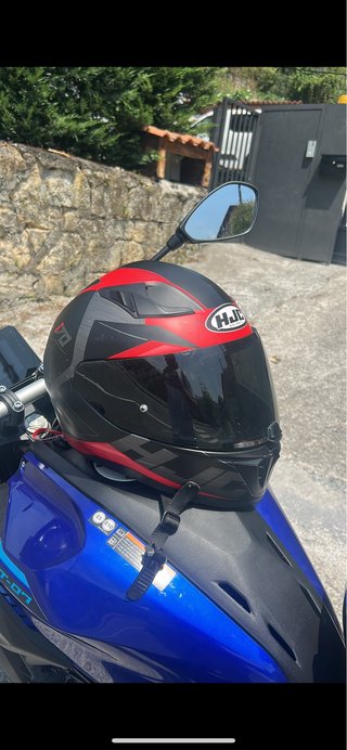 Casco HJC Integral Negro y Rojo
