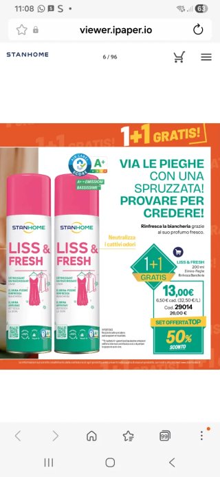 Stanhome Liss & Fresh 200ml x2