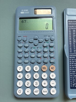 Calculadora Científica GY-991MS (401 Funciones)