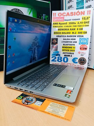 Lenovo Ideapad 3 Ryzen 5 500GB SSD 8GB RAM