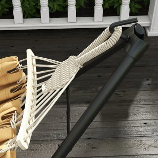 Supporto con amaca pieghevole in acciaio 2 in 1