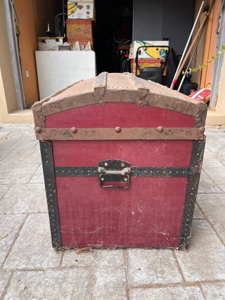 Maleta antigua de viaje 101x50x58cm