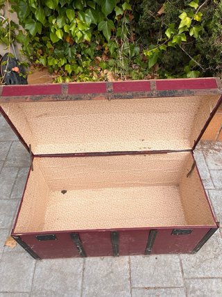 Maleta antigua de viaje 101x50x58cm