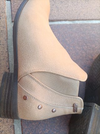 Botines Beige/Marrón