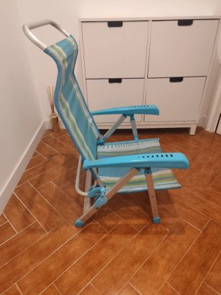 Silla de playa plegable aluminio