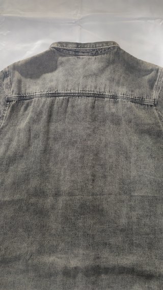CAMISA H&M DIVIDED TEJANA GRIS TALLA XL NUEVA