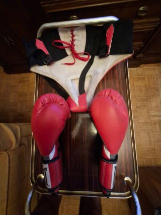 Coquilla y guantes boxeo Everlast Rude Boys