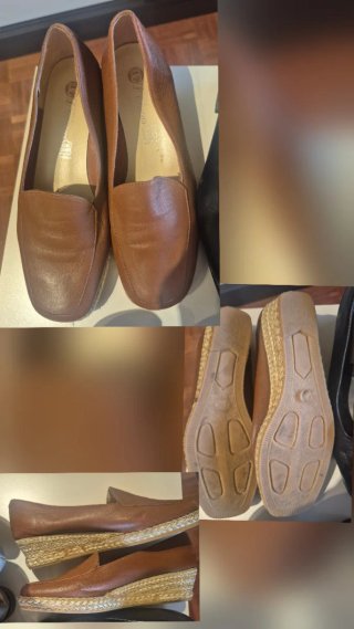 Lote Zapatos Mujer Piel Cuero Talla 37