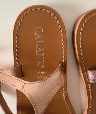 Sandalias Calank Talla 41 Rosadas Perlas