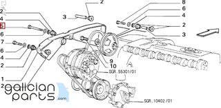 Tornillo M6x55 Lancia Thema /Fiat Croma /Fiorino N