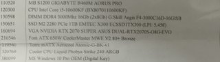 PC Gaming RTX 2070 SUPER i5 10600KF 16GB RAM DDR4