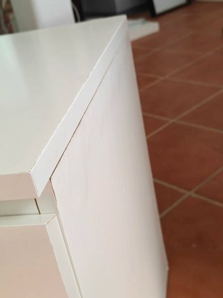 Mesita de noche Ikea blanca