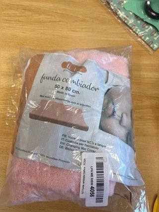 Funda para Cambiador Bebé 80x50 cm Suave