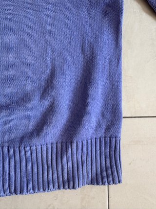 Jersey Burberry cuello pico morado