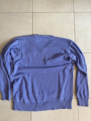 Jersey Burberry cuello pico morado