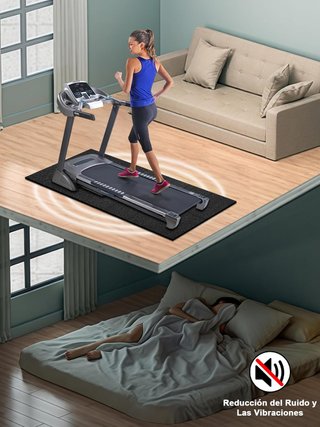 Estera de fitness 160x75 cm 6 mm plegable PVC