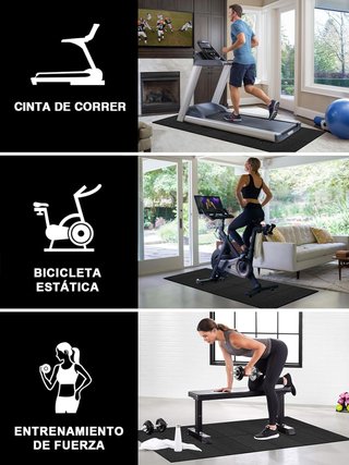 Estera de fitness 160x75 cm 6 mm plegable PVC