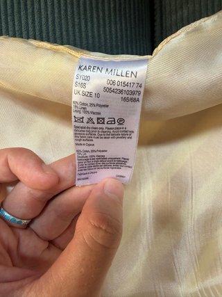 Falda Karen Millen roja y blanca