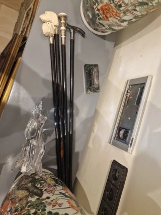 Lote de 4 bastones decorativos