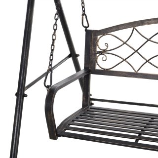 Panca a Dondolo Giardino a 2 Posti Design Vintage