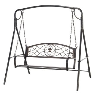 Panca a Dondolo Giardino a 2 Posti Design Vintage