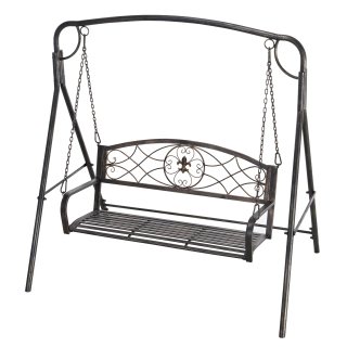 Panca a Dondolo Giardino a 2 Posti Design Vintage