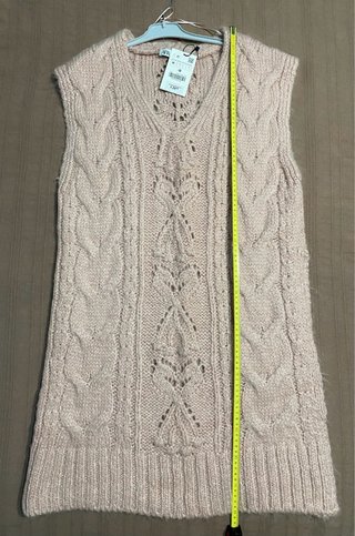 Chaleco Zara Lana Largo Talla M
