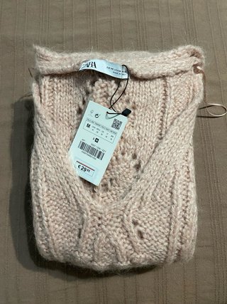 Chaleco Zara Lana Largo Talla M