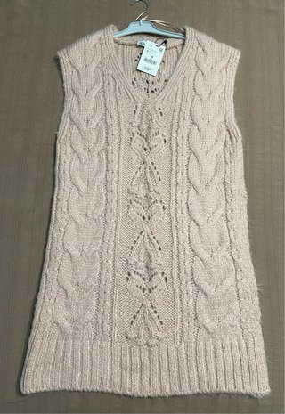 Chaleco Zara Lana Largo Talla M