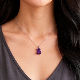 Colgante Tous Bold Bear de oso de acero en morado