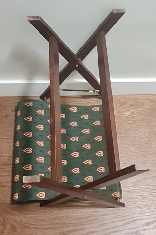 Revistero plegable tela y madera