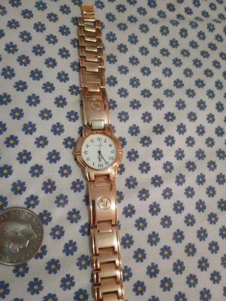 Reloj de pulsera antiguo chapado en oro