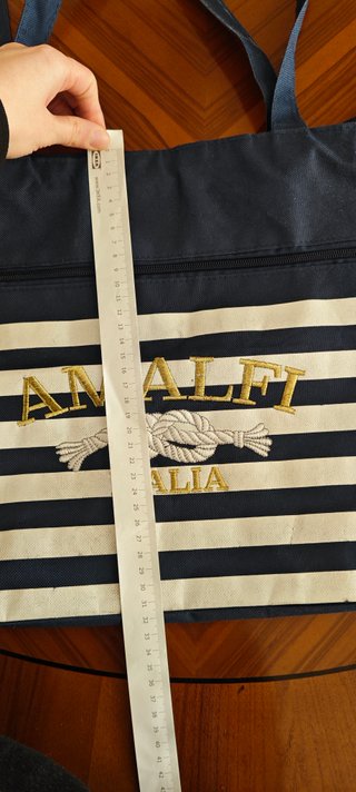 Borsa mare Amalfi shopping con tasca