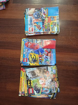 Revistas antiguas Lego Batman, Spiderman, Avengers