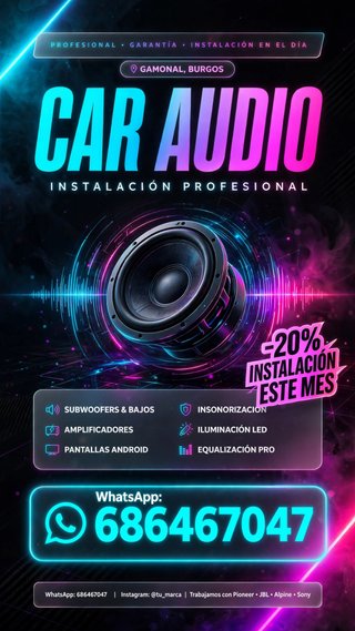 Amplificador de Audio para Coche