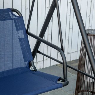 Dondolo da Giardino 3 Posti Tettuccio Regolabile