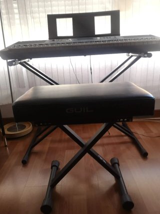 Yamaha PSR-E363 casi nuevo + soporte + banco GUIL