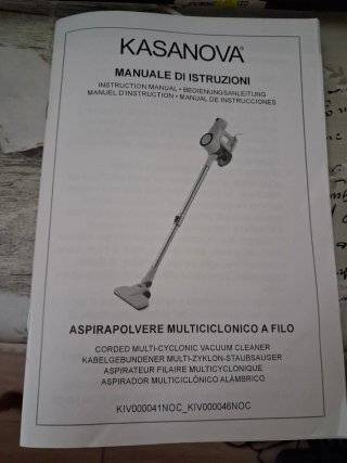 Aspirapolvere Kasanova nero e rosso