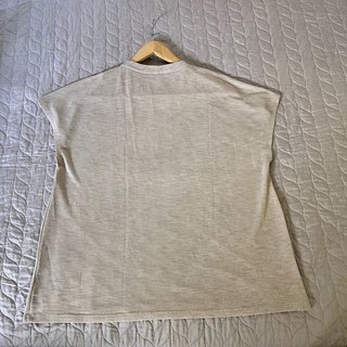 Camiseta Zara Beige Brillante Talla M