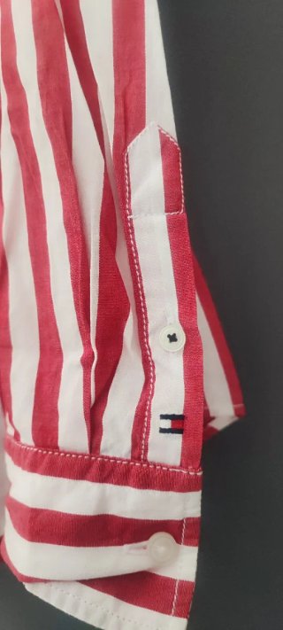 Camicia Tommy Hilfiger a righe rosse e bianche