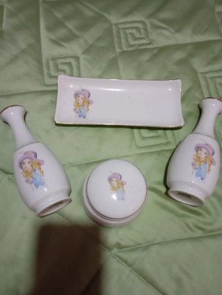 Juego tocador porcelana
