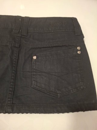 Minifalda vaquera Sicko 19 negra,muy mini