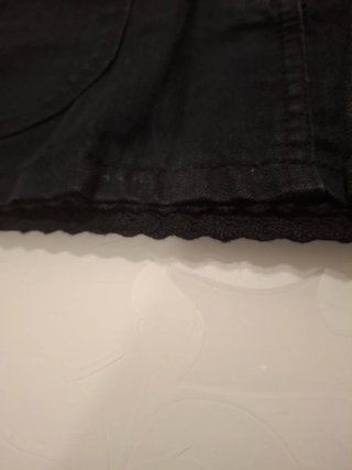 Minifalda vaquera Sicko 19 negra,muy mini