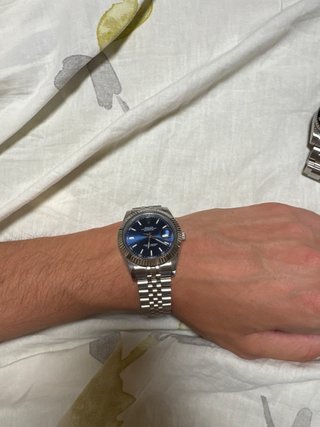 Reloj Azul Plateado (No Funciona)